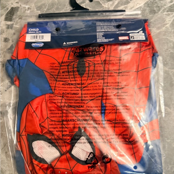 6/7 Spiderman Classic Kids Spider-Man Costume NEW - Picture 2 of 6